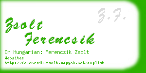 zsolt ferencsik business card